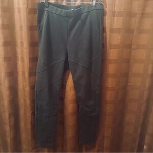Free People Black Patchwork Leggings size medium